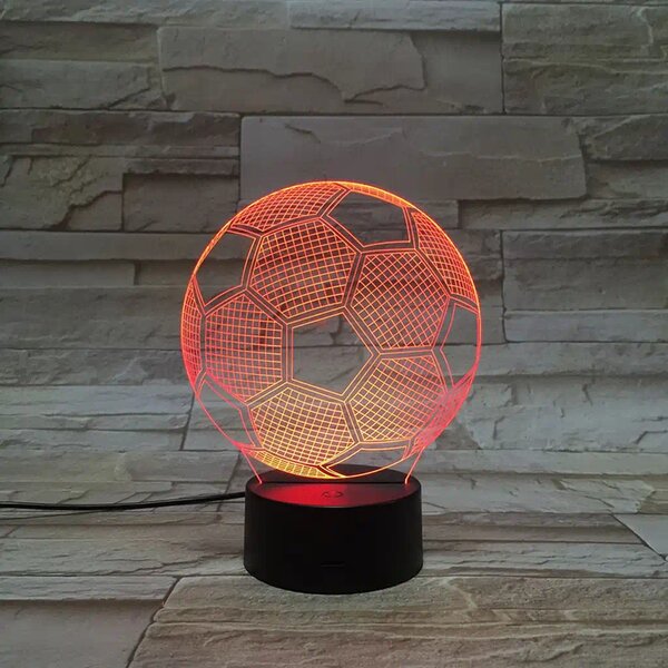 3Dmix 3DL-BSC041 – 3D LED nočná lampa - Futbalová lopta