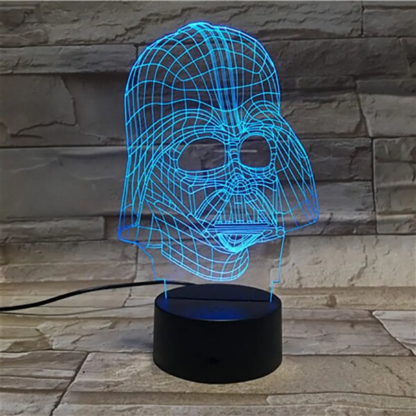 3Dmix 3DL-DFS047 – 3D LED nočná lampa - Darth Vader (Star Wars) (Aroma)