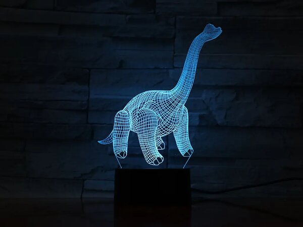 3Dmix 3DL-BSC045 – 3D LED nočná lampa - Diplodokus