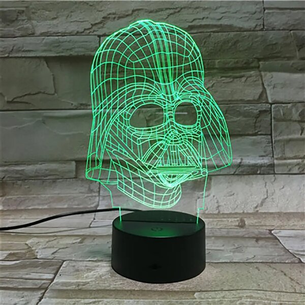 3Dmix 3DL-DFS047 – 3D LED nočná lampa - Darth Vader (Star Wars) (Aroma)