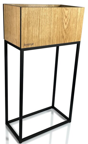 Dekorstudio Moderný kvetináč LOFT FIORINO dub 42x22x80cm