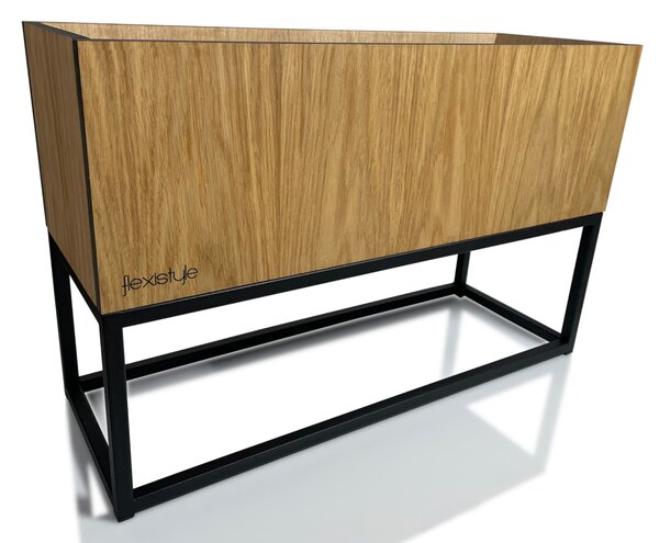 Dekorstudio Moderný kvetináč LOFT FIORINO dub 62x22x40cm