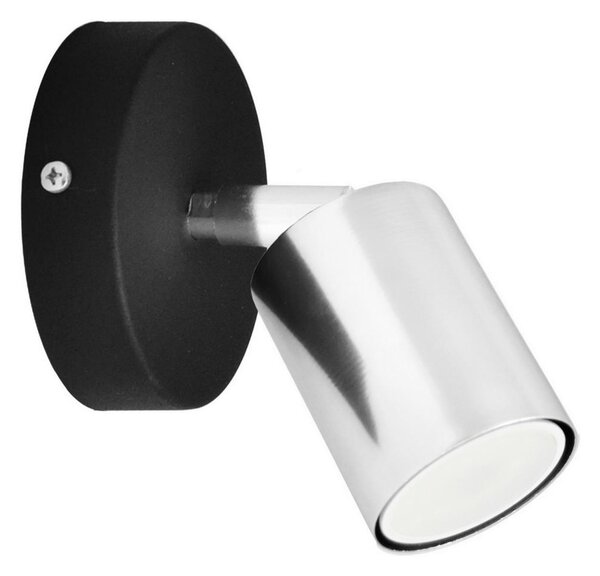 Helam LED Nástenné bodové svietidlo TUNE 1xGU10/6,5W/230V matný chróm/čierna HE1533 + záruka 3 roky zadarmo