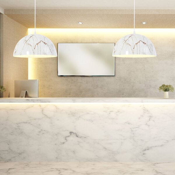 Toolight Toolight, závesná lampa APP911-1CP Marble, imitácia kameňa, OSW-06620