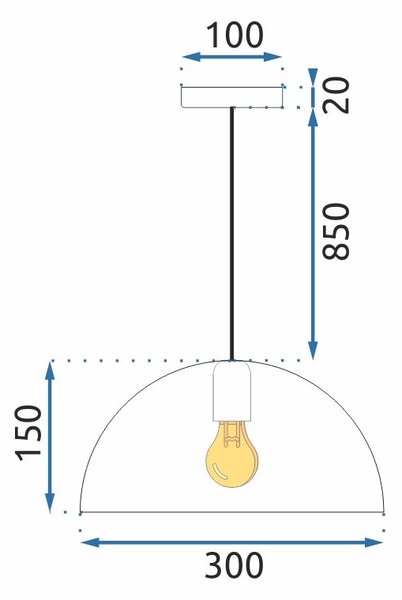 Toolight Toolight, závesná lampa APP911-1CP Marble, imitácia kameňa, OSW-06620
