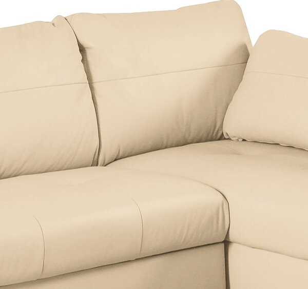ROHOVÁ SEDAČKA, textil, koža, béžová Livetastic - Sedačky, Online Only