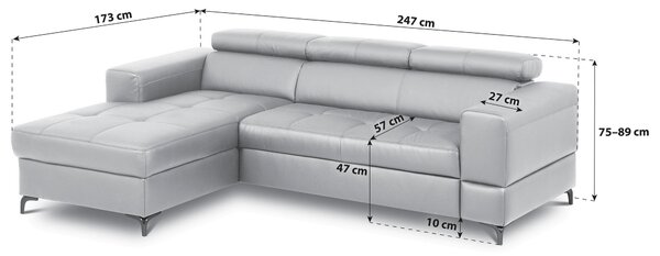 ROHOVÁ SEDAČKA, textil, koža, červená Livetastic - Sedačky, Online Only