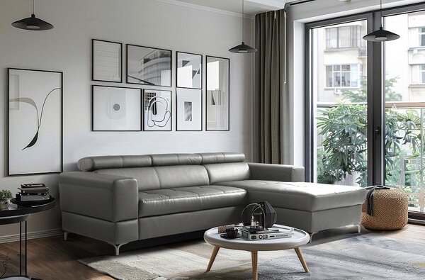 ROHOVÁ SEDAČKA, textil, koža, antracitová Livetastic - Sedačky, Online Only