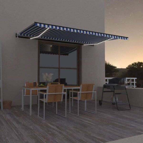 Maison Exclusive – Elektrická markíza s LED osvetlením a senzorom, 5 x 3,5 m