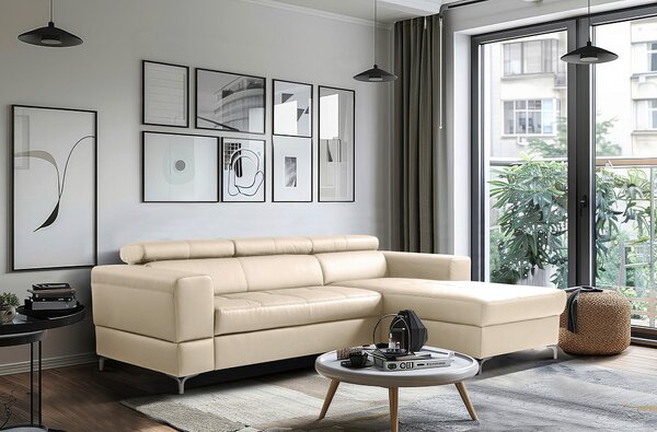 ROHOVÁ SEDAČKA, textil, koža, sivá Livetastic - Sedačky, Online Only