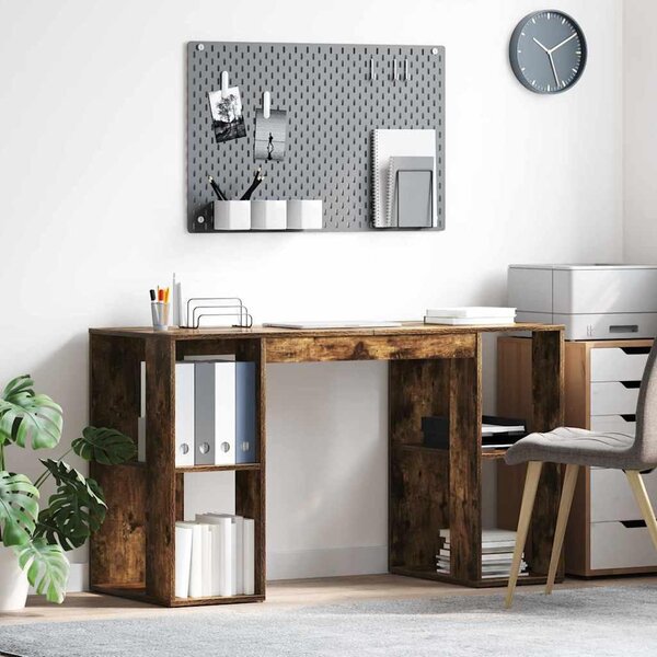 Maison Exclusive - písací stôl z údeného dubu 130 x 50,5 x 75 cm drevený materiál