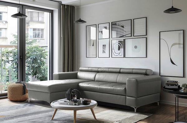 ROHOVÁ SEDAČKA, textil, koža, antracitová Livetastic - Sedačky, Online Only