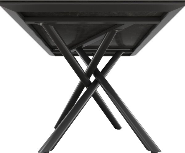 ZÁHRADNÝ STÔL, kov, kameň, 180/90/75 cm Amatio - Záhradné stoly