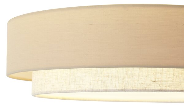 Moderné stropné svietidlo béžové 50cm 3-svetlá - Drum Duo