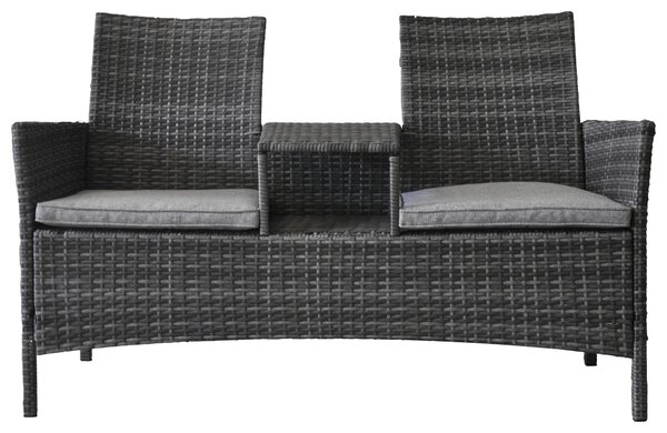 ZÁHRADNÁ LAVICA, kov, plast, textil Ambia Garden - Série záhradného nábytku
