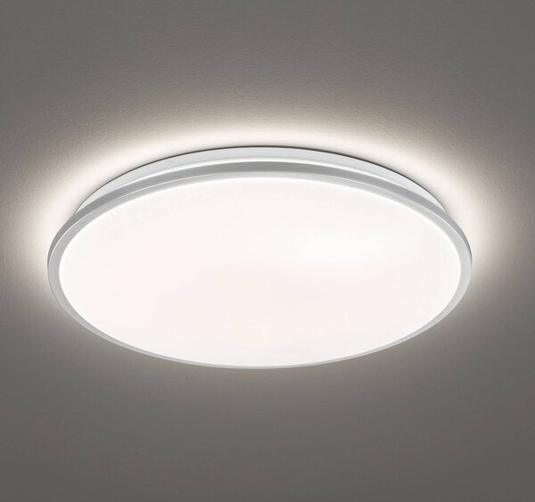 Jaso LED stropné svietidlo, stmievateľné, Ø 40 cm, strieborná