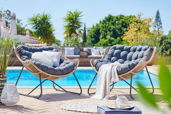 ZÁHRADNÉ KRESLO, kov, plast, textil Ambia Garden - Záhradné stoličky