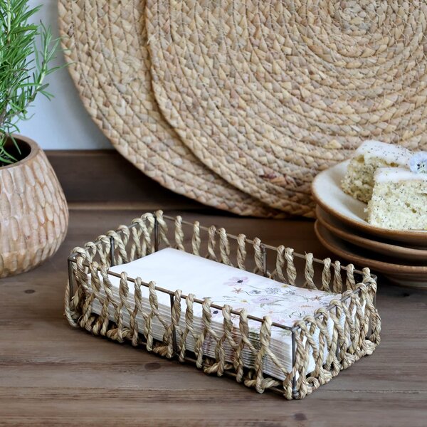 Košík na servítky Braided Jute