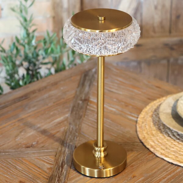 Stolná LED lampička Antique Brass