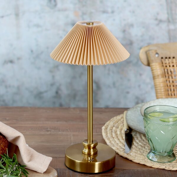 Stolná LED lampička Brass/Latte