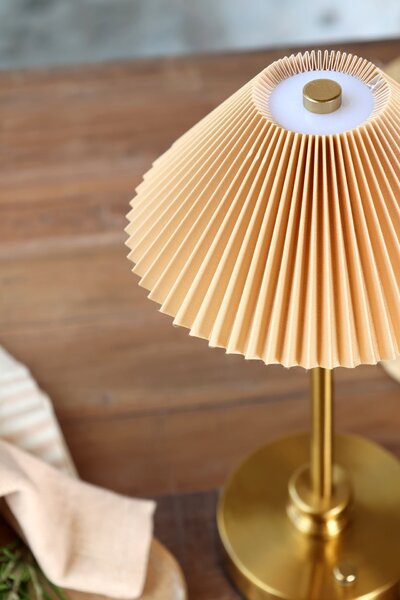 Stolná LED lampička Brass/Latte
