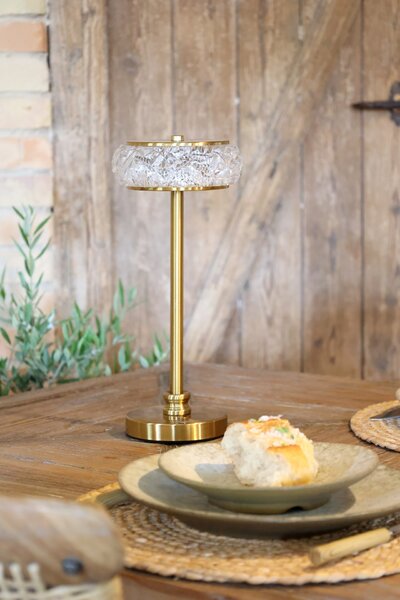 Stolná LED lampička Antique Brass