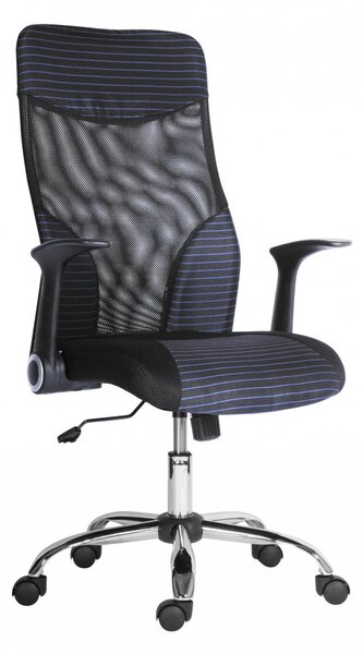Kancelárska otočná stolička Antares WONDER LARGE — viac farieb, čierna sieť/látka Modrá