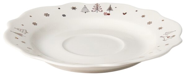20-dielna sada jedálenského riadu biela porcelánový riad pre 4 osoby taniere a šálky zimný motív