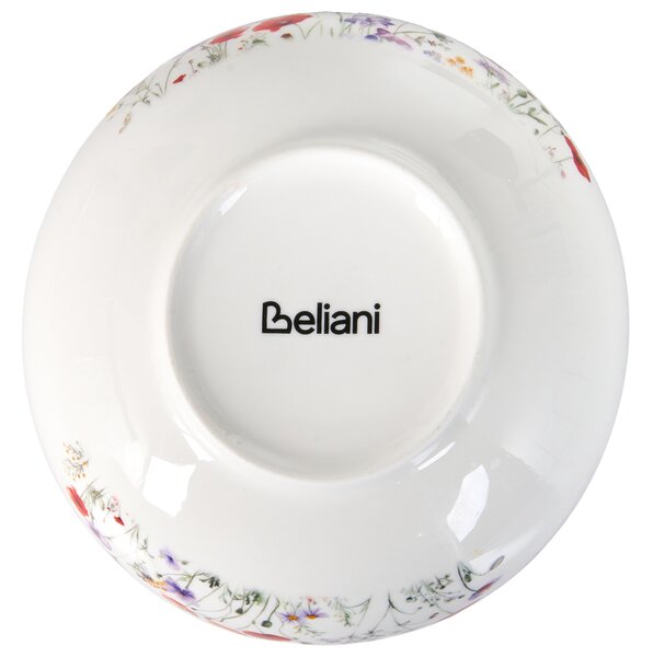 24-dielna sada jedálenského riadu biela porcelánový riad pre 8 osôb taniere a misky kvetinový motív