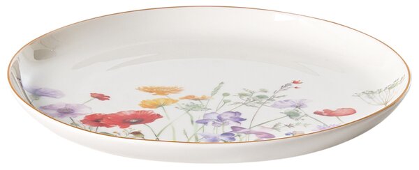24-dielna sada jedálenského riadu biela porcelánový riad pre 8 osôb taniere a misky kvetinový motív
