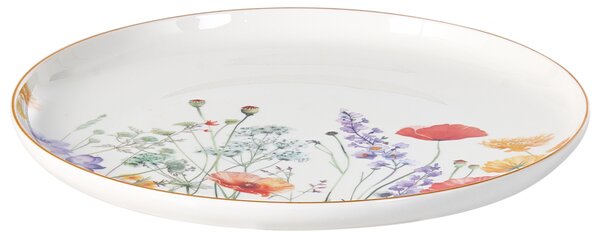 24-dielna sada jedálenského riadu biela porcelánový riad pre 8 osôb taniere a misky kvetinový motív