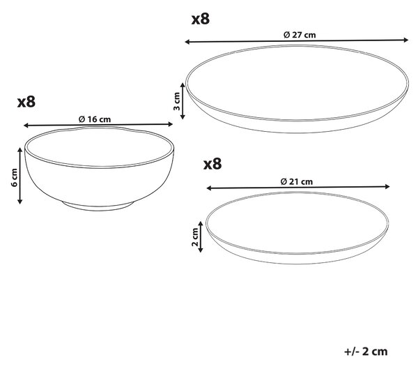 24-dielna sada jedálenského riadu biela porcelánový riad pre 8 osôb taniere a misky kvetinový motív
