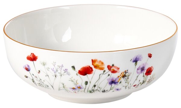 24-dielna sada jedálenského riadu biela porcelánový riad pre 8 osôb taniere a misky kvetinový motív