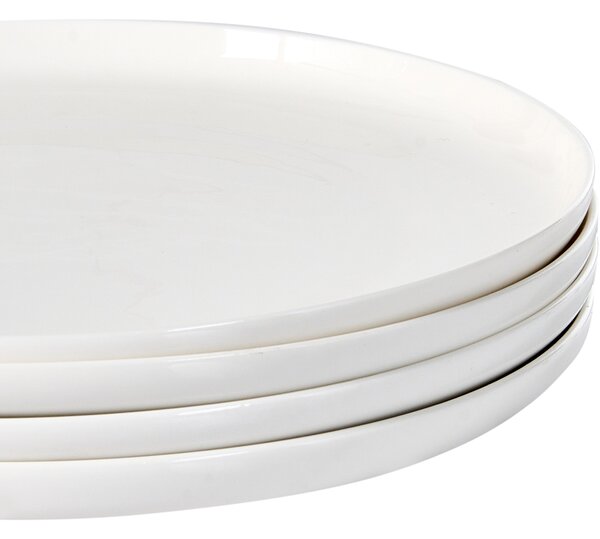 12-dielna sada jedálenského riadu biela a modrá porcelánový riad pre 4 osoby taniere a misky kvetinový motív