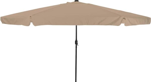 Maison Exclusive – záhradný slnečník, 395 x 395 x 245 cm, polyester, okrúhly, farba: béžová