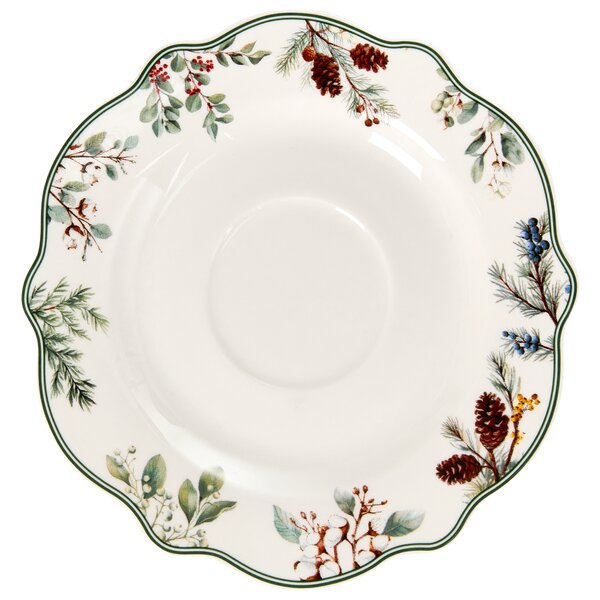 20-dielna sada jedálenského riadu biela porcelánový riad pre 4 osoby taniere a šálky vianočný motív
