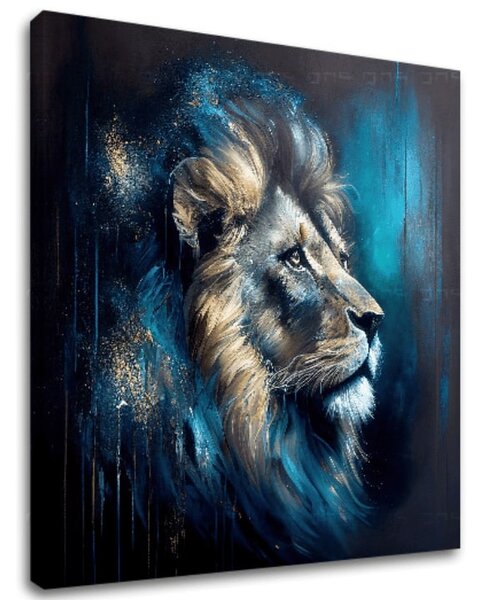 Set 3 obrazov Wild Kingdom — Lev, Tiger, Vlk - 3× 60×60 cm