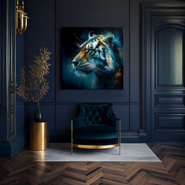 Set 3 obrazov Wild Kingdom — Lev, Tiger, Vlk - 3× 60×60 cm