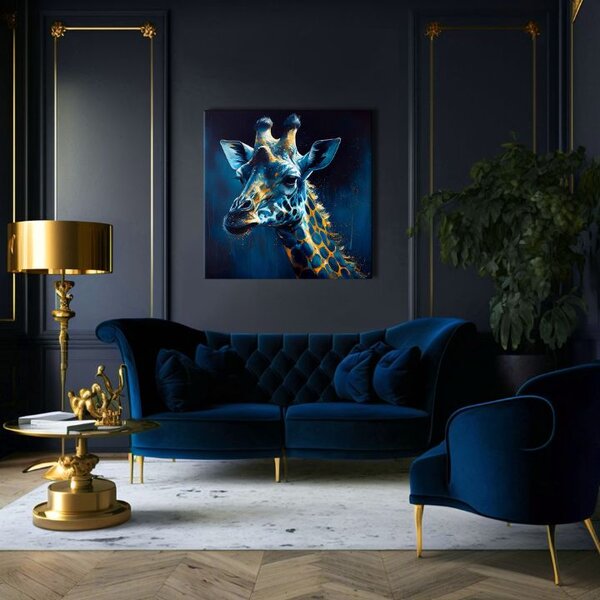 Dekoratívna maľba na plátne - PREMIUM ART - Towering Majesty of Giraffe - 80x80 cm