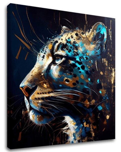 Dekoratívna maľba na plátne - PREMIUM ART - Spotted Hunter's Elegance - 60x60 cm