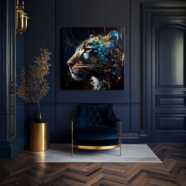 Dekoratívna maľba na plátne - PREMIUM ART - Spotted Hunter's Elegance - 60x60 cm