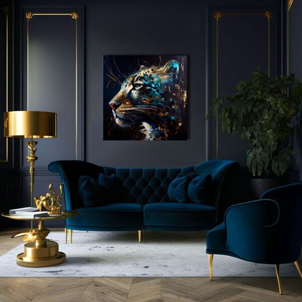 Dekoratívna maľba na plátne - PREMIUM ART - Spotted Hunter's Elegance - 60x60 cm