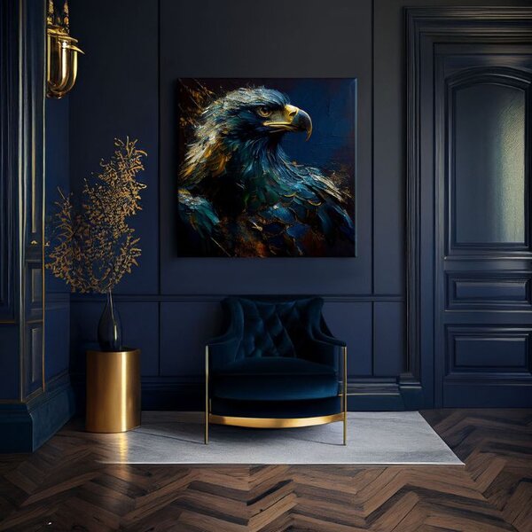 Dekoratívna maľba na plátne - PREMIUM ART - Wilderness's Fearless Hunter - 60x60 cm