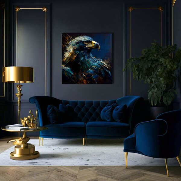Dekoratívna maľba na plátne - PREMIUM ART - Wilderness's Fearless Hunter - 60x60 cm