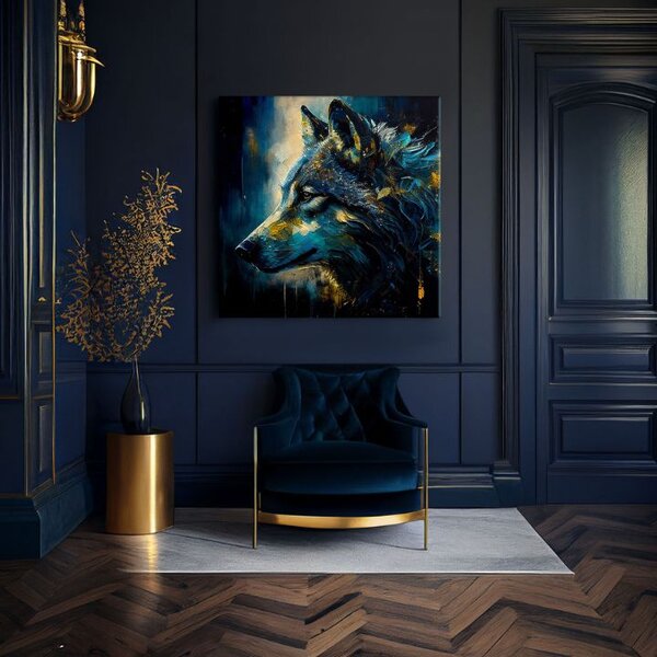 Set 3 obrazov Wild Kingdom — Lev, Tiger, Vlk - 3× 60×60 cm
