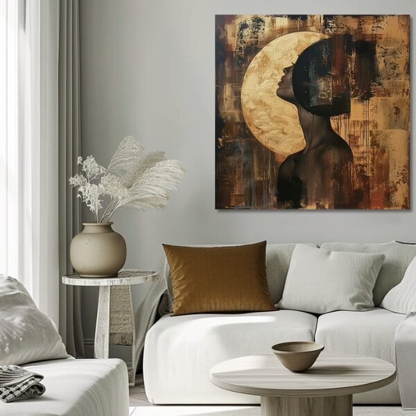 Elegantný obraz ženy Mesačný odraz - 60x60 cm
