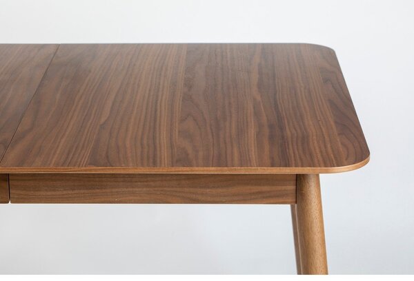 Rozkladací jedálenský stôl s doskou v dekore orechového dreva 80x120 cm Glimps – Zuiver