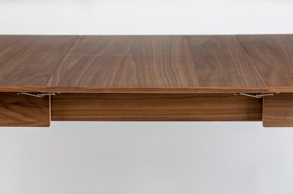 Rozkladací jedálenský stôl s doskou v dekore orechového dreva 80x120 cm Glimps – Zuiver