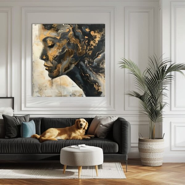 Elegantný obraz ženy Meditácia - 60x60 cm