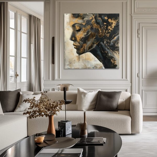 Elegantný obraz ženy Meditácia - 60x60 cm